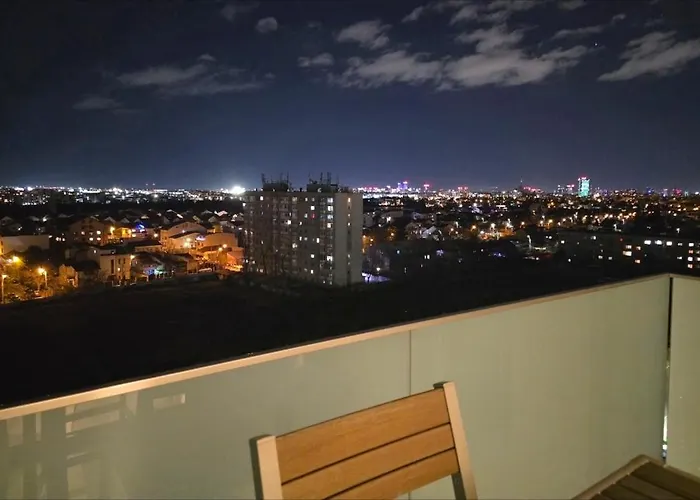 شقة Elegant Afi With Panoramic View - Metro Laminorului